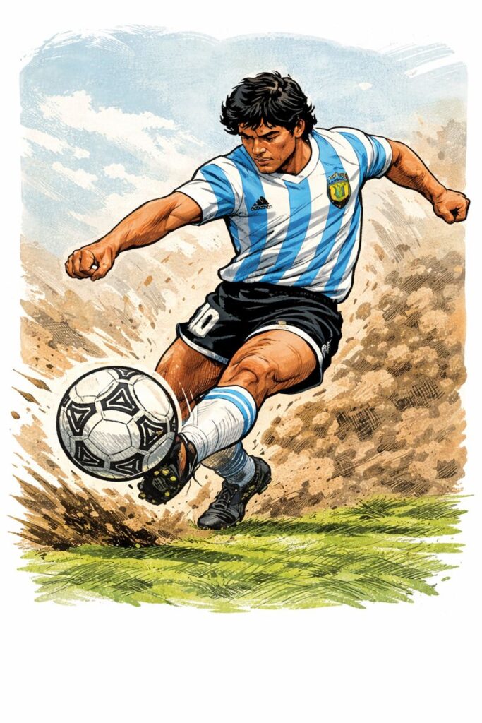 Maradona México 86 Azteca Ball
